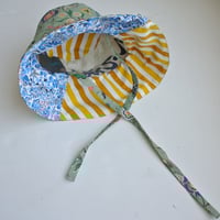 Image 4 of Reworked Sun Hat 40S Floral Fabric M