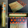 @Rocksolidscales 3D Resin & Kiaat Wood GLOW Segmented Knife Scales