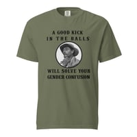 Image 5 of Gender Confusion Festus Quote - Unisex garment-dyed heavyweight t-shirt