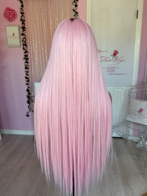 Image of baby pink straight wig (ready to ship)