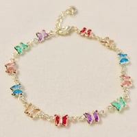 Image 1 of Multi Butterfly Bracelet 