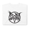 Scheitan - logo (black logo on white t-shirt)
