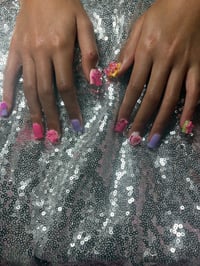 Image 4 of New Gel, colorful, gummy bear kids press on nails