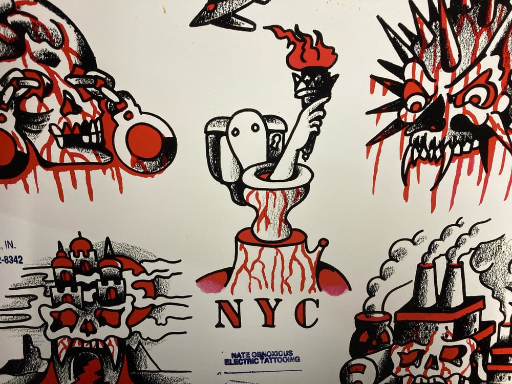 Image of NYC tatcon tattoo flash set