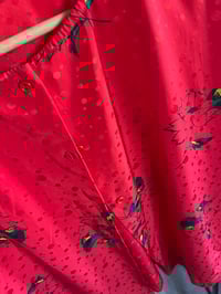 Image 4 of Vintage button back cap sleeve top 