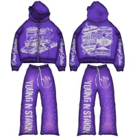 Image 1 of Purple YNS SweatSuits