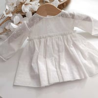 Image 1 of Newborn girls photography  body-dress Bella | white