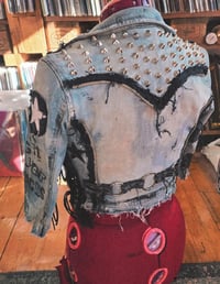 Image 9 of Denim jacket with lacings