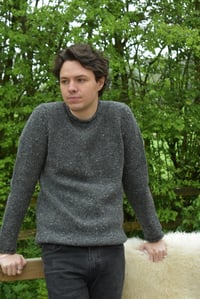 Image 2 of Roll Neck Sweater - Donegal Fleck
