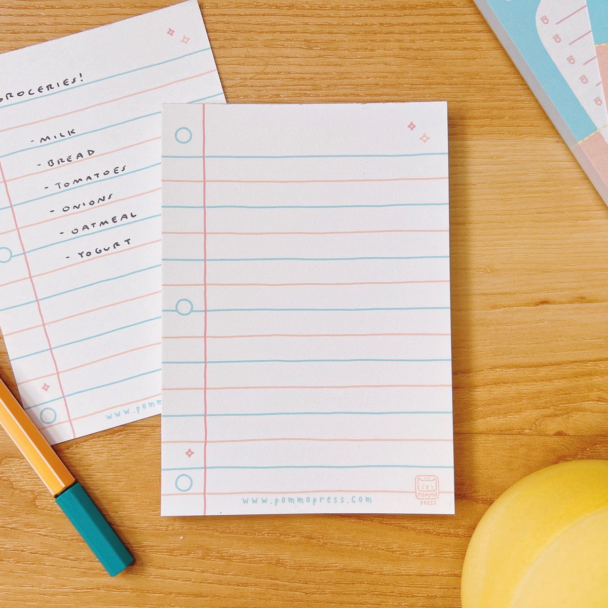 3 HOLE PUNCH MINI NOTEPAD | POMMO Press