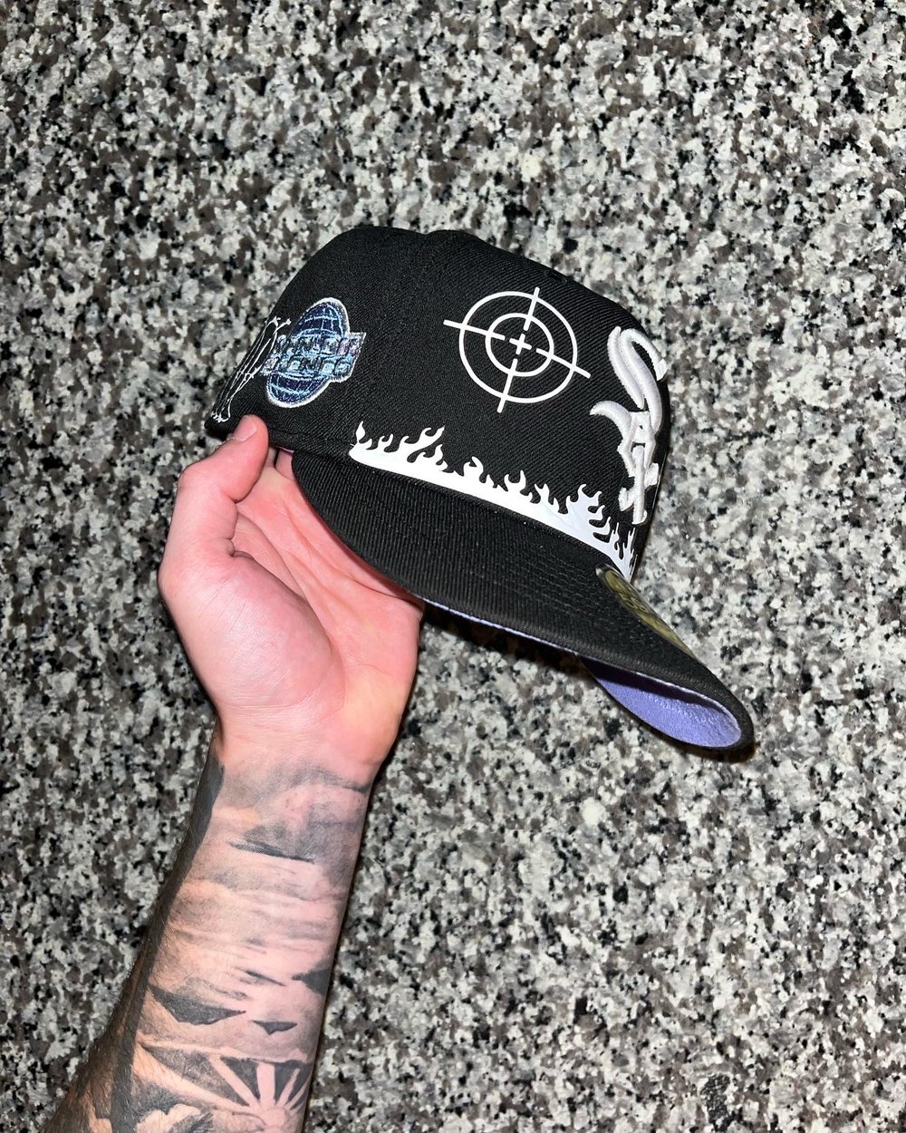 Image of LAVENDER BRIM CHICAGO WHITE SOX CUSTOM FITTED 