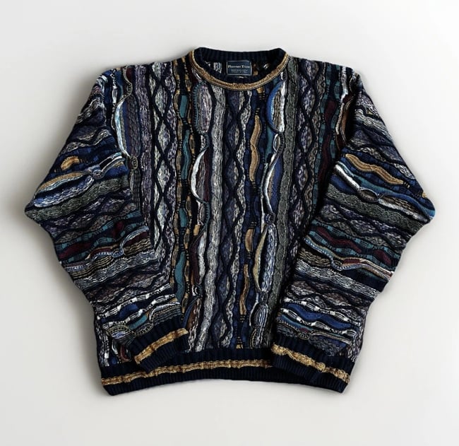 VTG 90s Florence Tricot Sweater Sz XL 