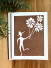 Flower Person Greeting Card 