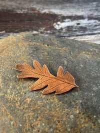 Image 2 of Copper Oak Leaf Brooch
