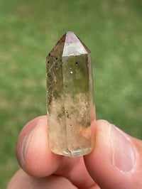 Image 6 of Natural Citrine Point With Hematite & Titanium Flecks #1985
