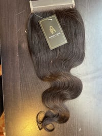 Image 1 of 14 inch 5x5 body wave closure 