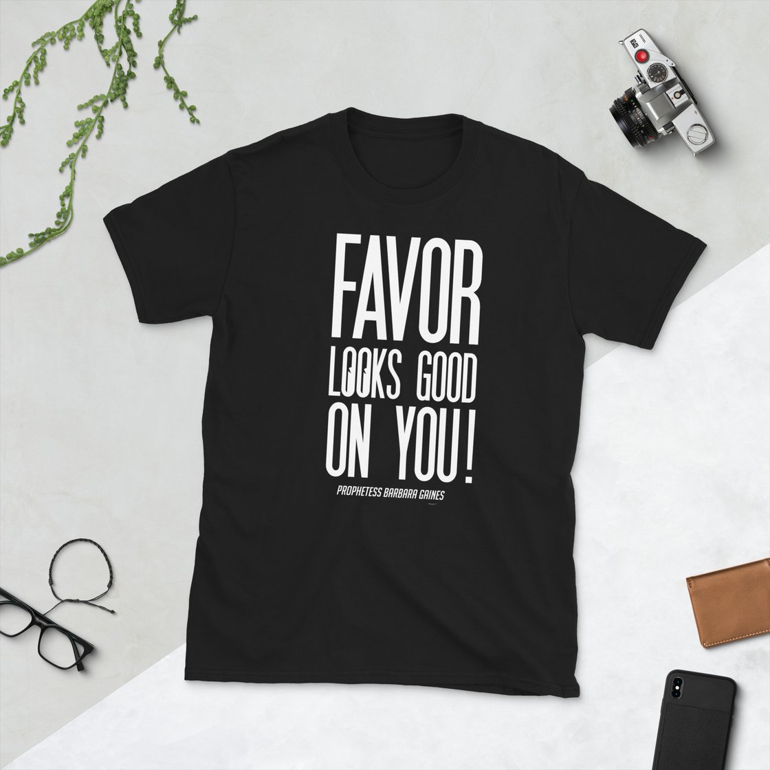 Image of (UNISEX) "Favor" by Prophetess Barbara Gaines (White Design) 