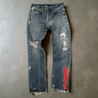 Image 1 of FLAME REWORKED DENIM 03