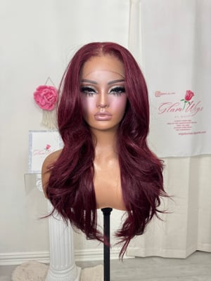 Image of Burgundy free part luxury (ready to ship) 