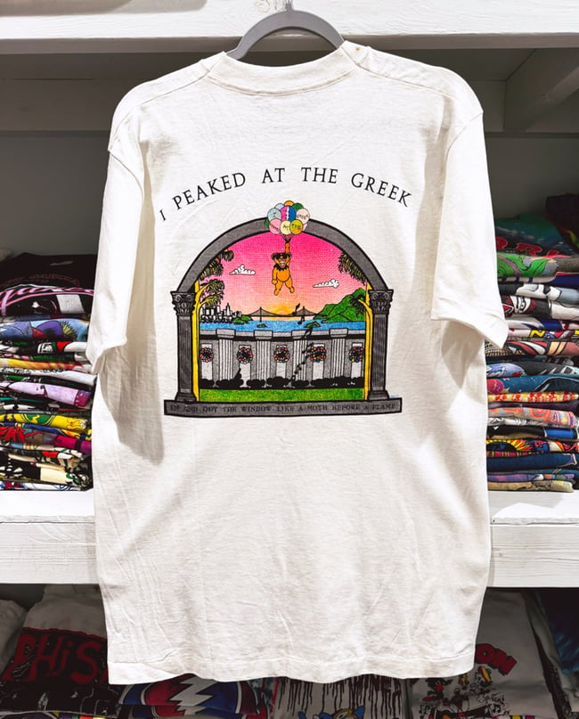 Grateful Dead 1985 ‘Greek Theatre’ Lot T-Shirt : Size L (Never Worn)