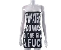 “IDGAF” Black Dress