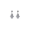 Silver Hamsa Hand Earrings