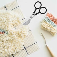 Image 2 of Duckbill Scissor Embroidery Art Craft Applique Stainless Steel Blade Sewing Fabric Rug-punch Carpet 