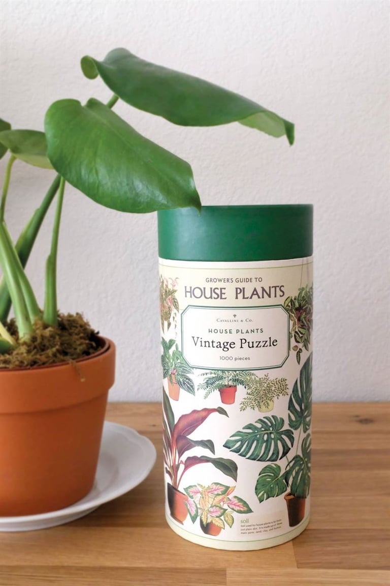 Cavallini & co- House Plants 1000 piece Vintage Puzzle