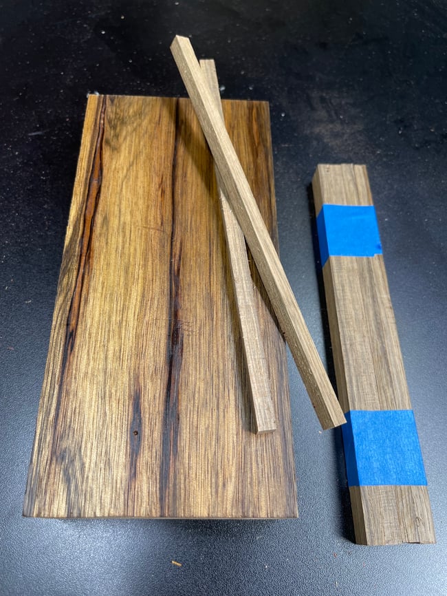 Black Limba Chopstick Blanks - Sets Of 8