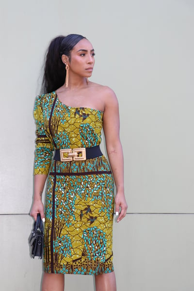 Image of The Ashanti dress - green Forrest 