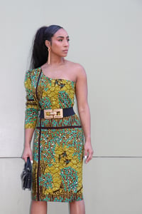 Image 1 of The Ashanti dress - green Forrest 