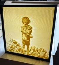Image 2 of "Boy With Teddy" By Mas Vandal, Printed by UrbanLayers. Limited Edition run of 3 with COA