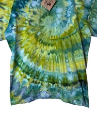 Image 5 of XL Adult Combed Cotton Tee in Sublime Spiral Ice Dye