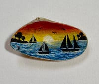Image 1 of Boats at Sunset Miniature