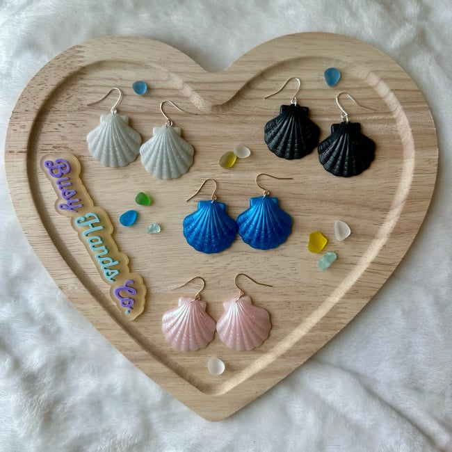 Resin Shell Earrings 