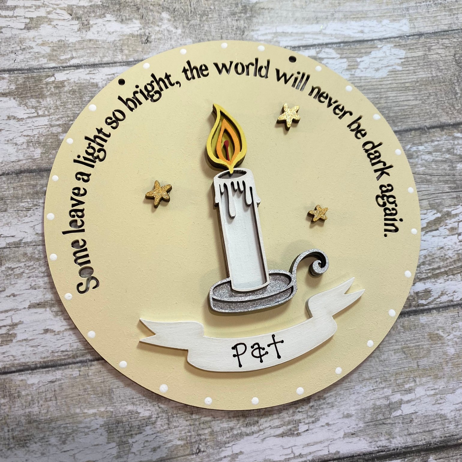 Image of Candle Remembrance Plaque