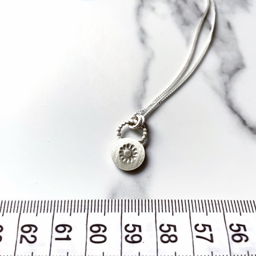 Handmade Sterling Silver Sunshine Pendant 925