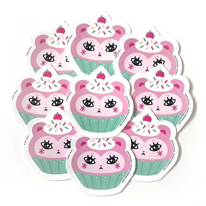 Image of Cupcake Bear Sticker