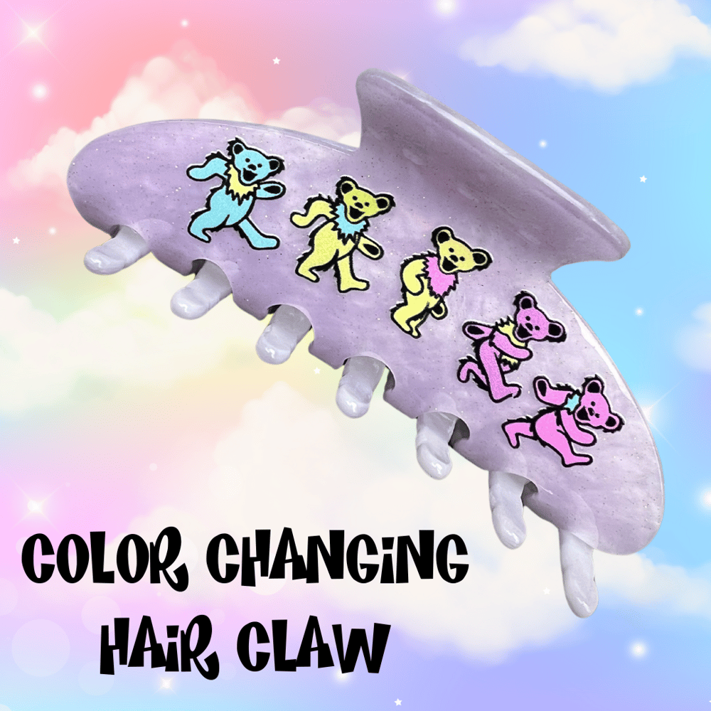 Image of Color Changing Dancing Bear Hair Claw 3