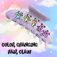 Image 1 of Color Changing Dancing Bear Hair Claw 3