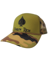 Image 3 of Phillyn Rich Solid Camo Trucker Hat 