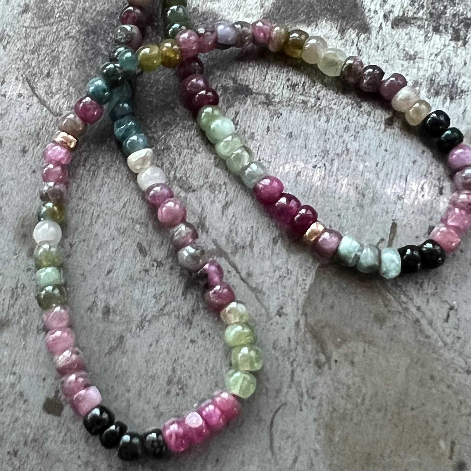 Image of Tourmaline Necklace with 14K Rose Gold