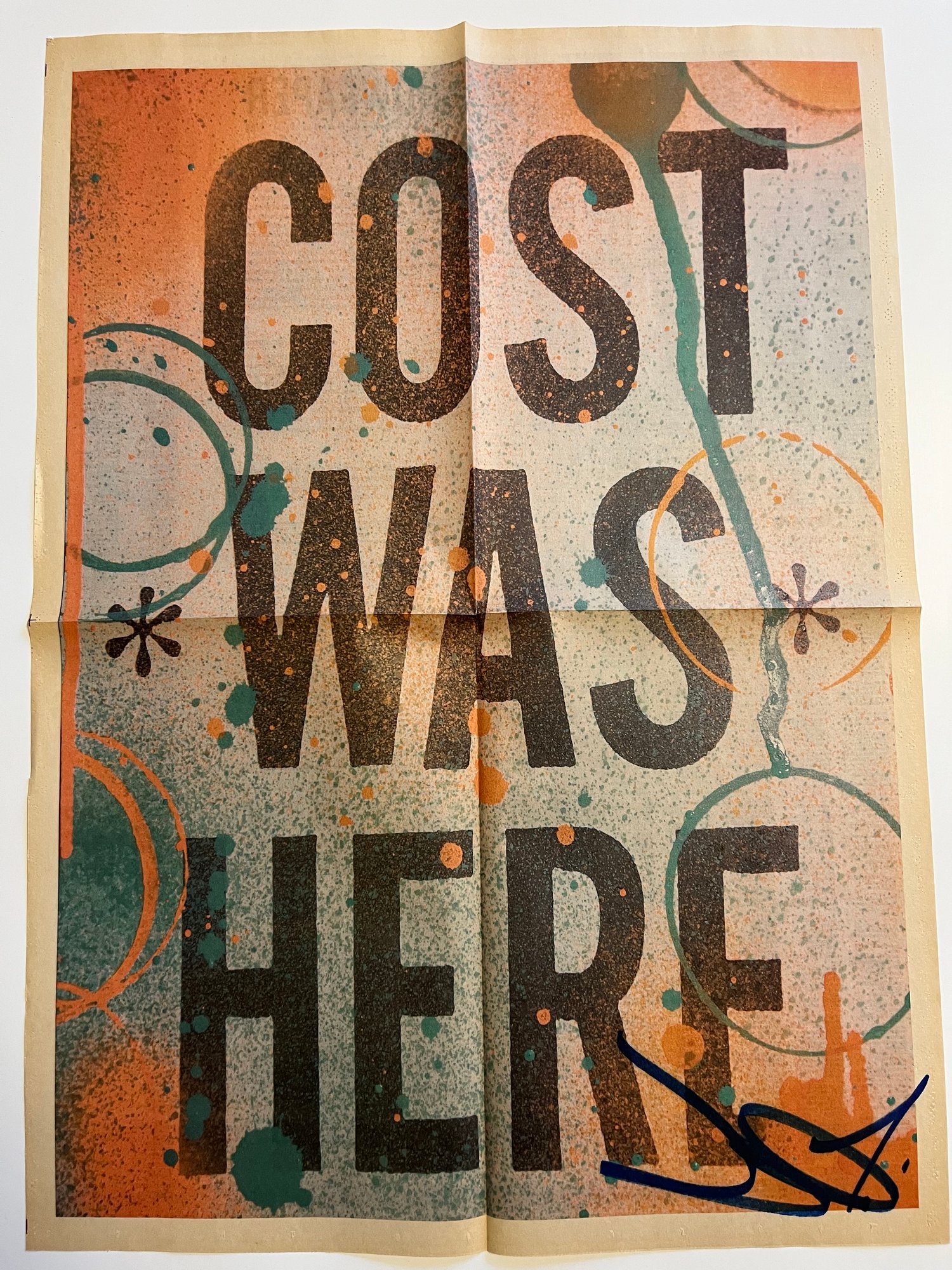 Signed Cost Print