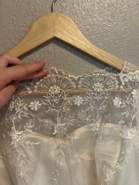 Image 13 of 1950s Tiered Embroidered Lace 