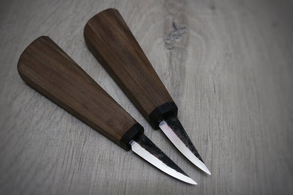 Image of Mini slöjd with walnut and rosewood handle