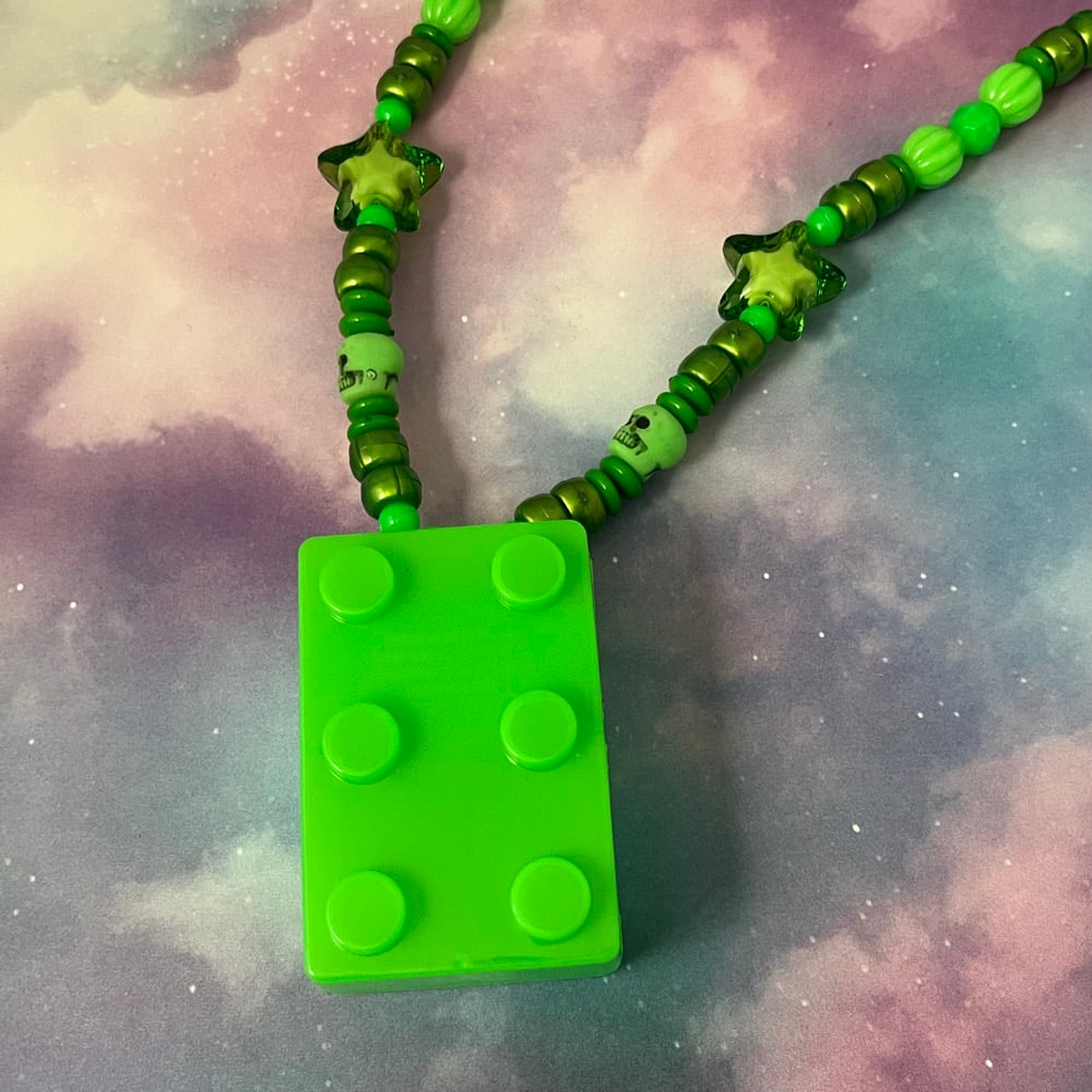 Image of Capsule Building Block Kandi Necklace Storage Brick