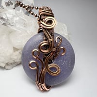 Image 1 of Lepidolite and Copper Pendant