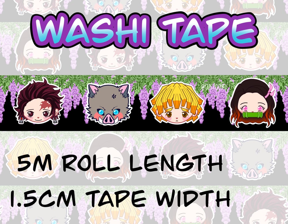 Image of Wisteria Demon Washi Tape