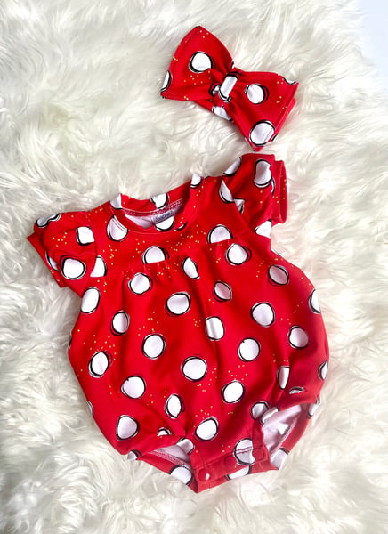 Image of Mouse Dots Bubble Romper