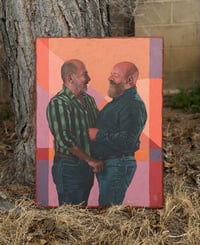 Image 2 of You Always Make Me Smile - 18x24" Acrylic on wood panel